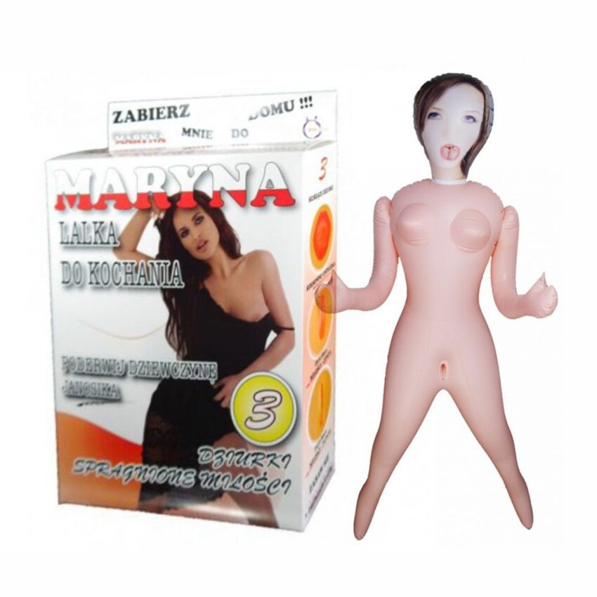 MARYNA LOVE DOLL BAMBOLA GONFIABILE BIANCA POLACCA GRANDEZZA REALE 3 FORI  