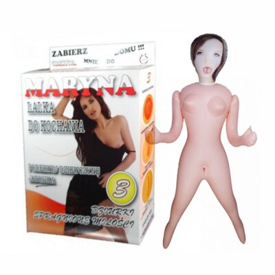 MARYNA LOVE DOLL BAMBOLA GONFIABILE BIANCA POLACCA GRANDEZZA REALE 3 FORI 