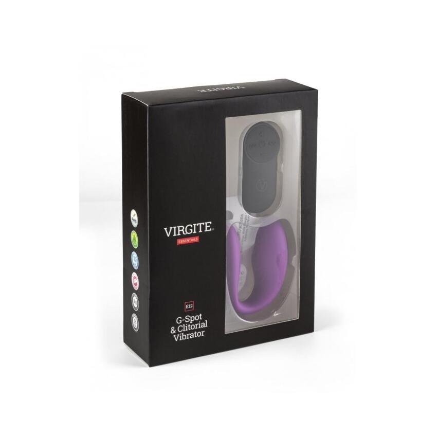 Virgite - Vibratore di Coppia Ricaricabile E12 - Viola  