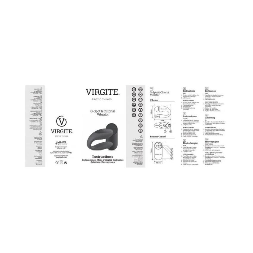 Virgite - Vibratore di Coppia Ricaricabile E12 - Viola  