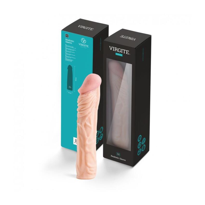 Virgite - Guaina Pene Realistica S2 - 7,5  - Color Carne  