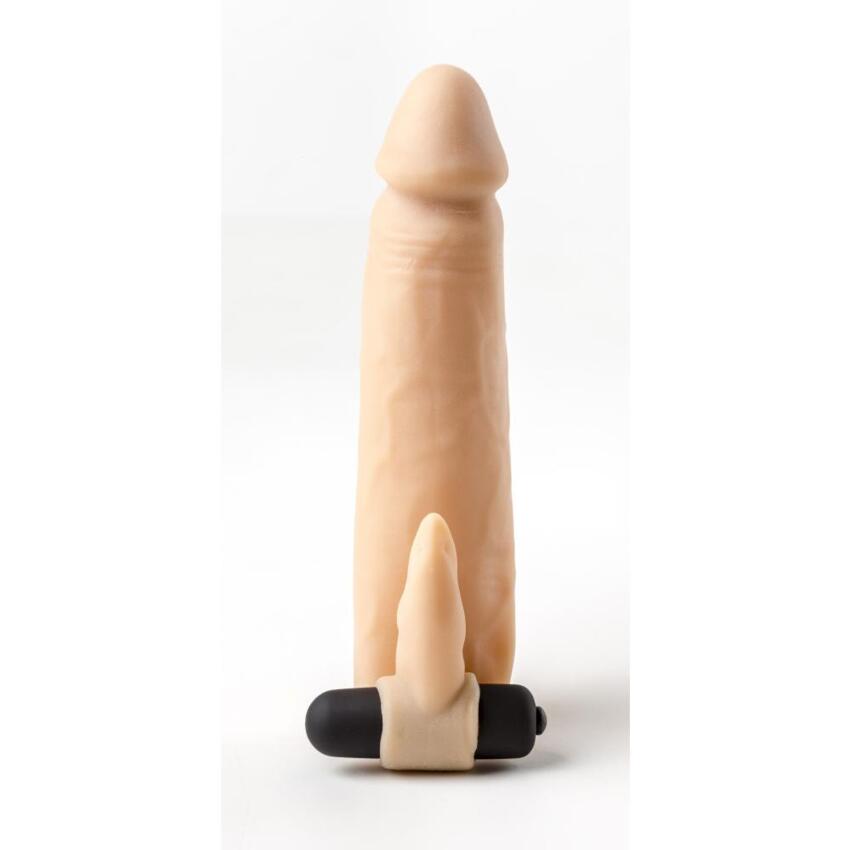 Virgite - Guaina Pene Realistica Vibrante S3 - 6  - Color Carne  