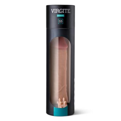 Virgite - Guaina Pene Realistica Vibrante S5 - 7,5  - Color Carne 