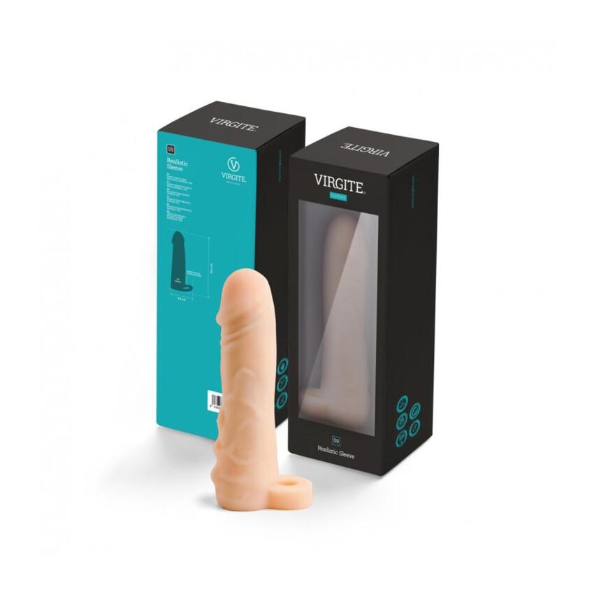 Virgite - Guaina Pene Realistica S9 - 6,5  - Color Carne  