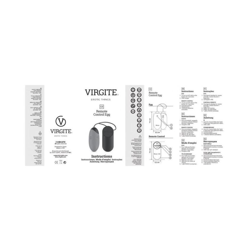 Virgite - Ovulo Ricaricabile con Controllo Remoto G5 - Viola  