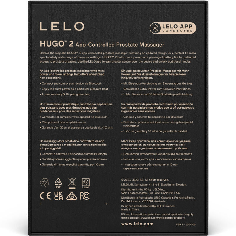 LELO - MASSAGGIATORE PROSTATICO HUGO 2 VERDE  