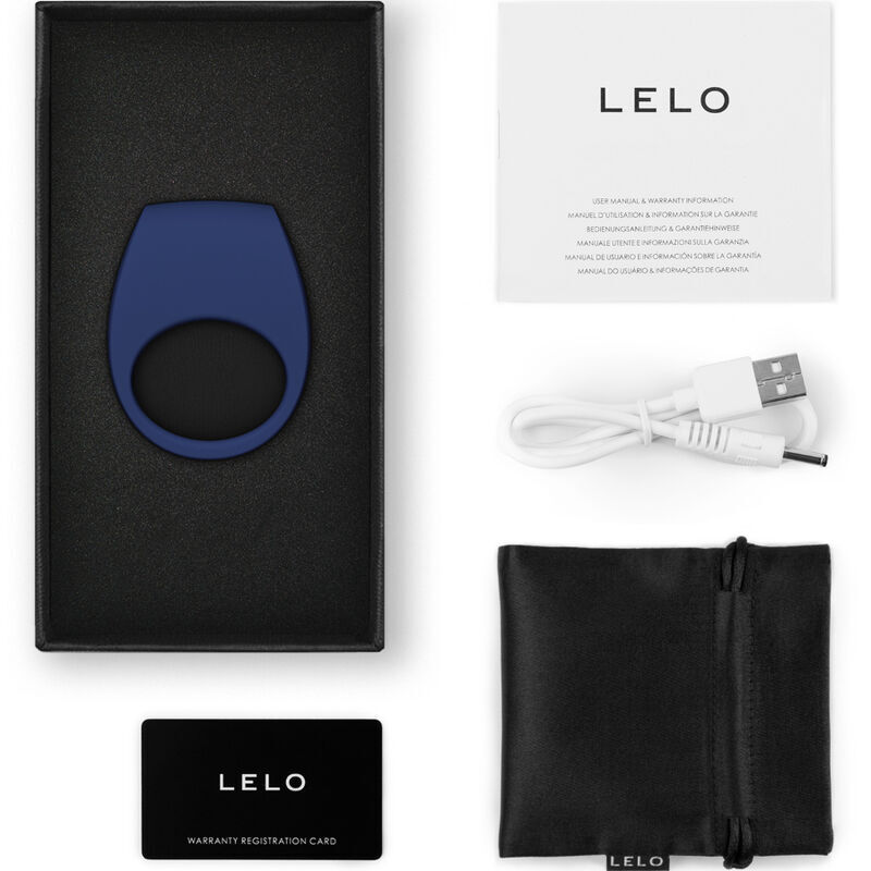 LELO - ANELLO VIBRATORE BLU TOR 3  