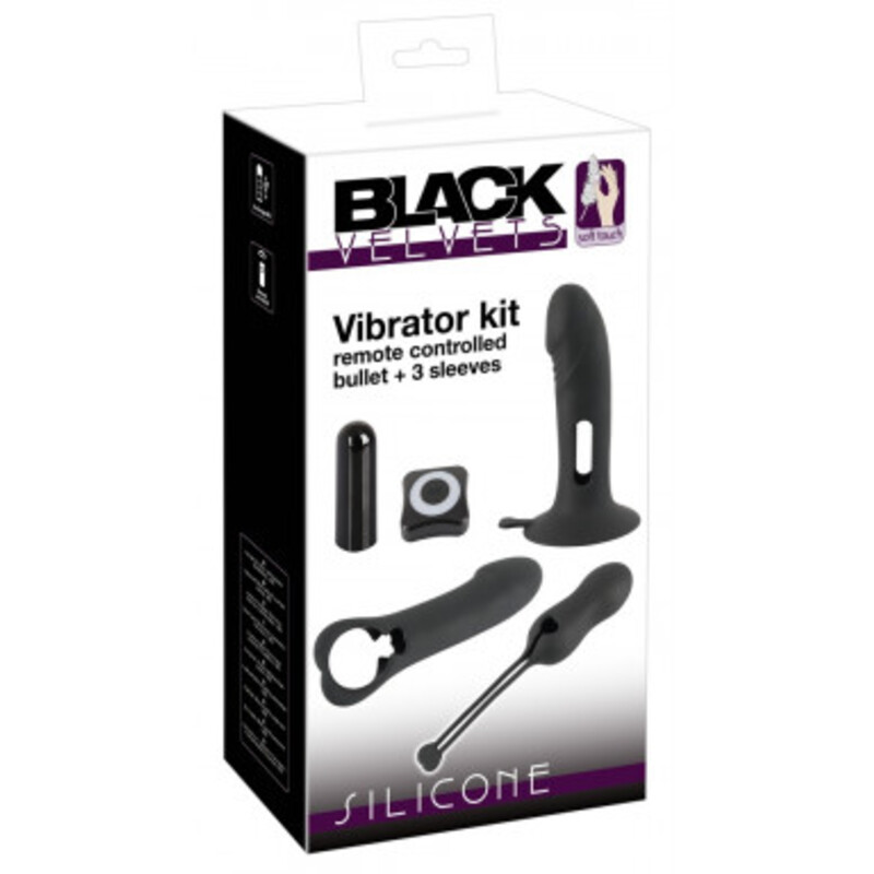 Black Velvet Vibrator Kit