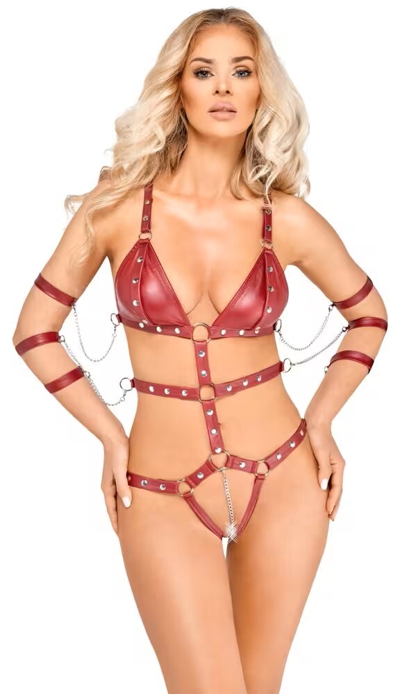 Bondage body red S  