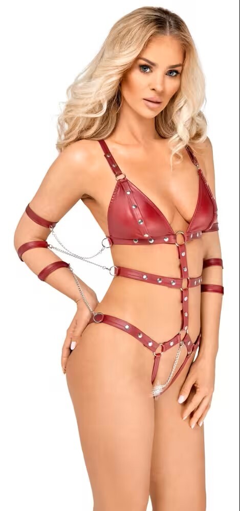 Bondage body red S  