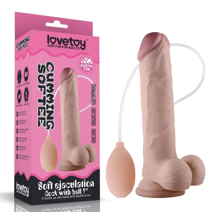 Soft Ejaculation Cock With Ball 9  Flesh  