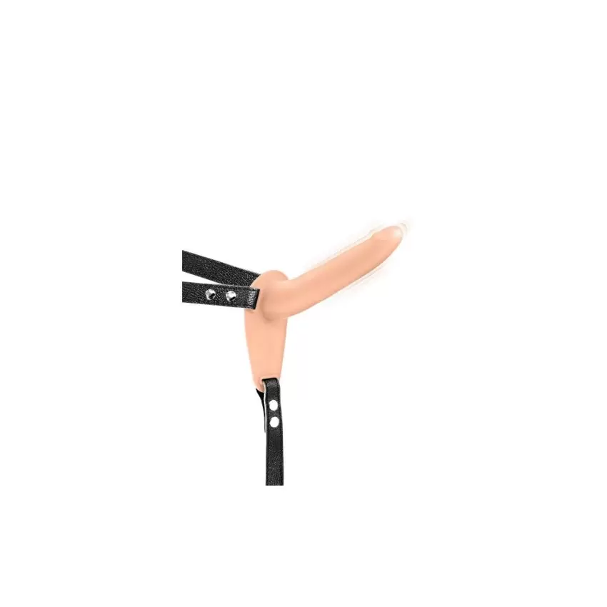 Fetish Tentation - Strap-On Harness Vibrante 15'5 cm - Color Carne  