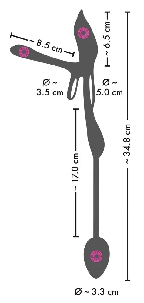 Vibratore per coppie multifunzione  