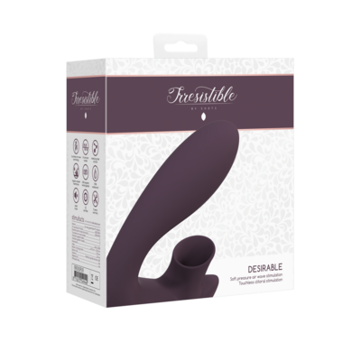 Desirable: vibratore a impulsi d'aria pieghevole/ purple 