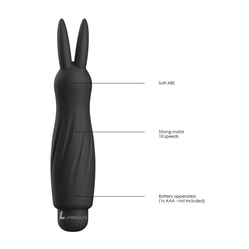 Sofia - Vibratore coniglietto in silicone- Black  