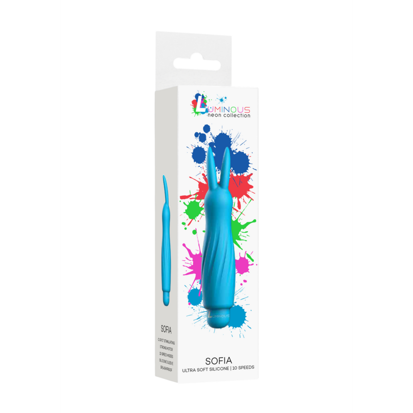 Sofia - Vibratore per conigli in silicone - Blue  