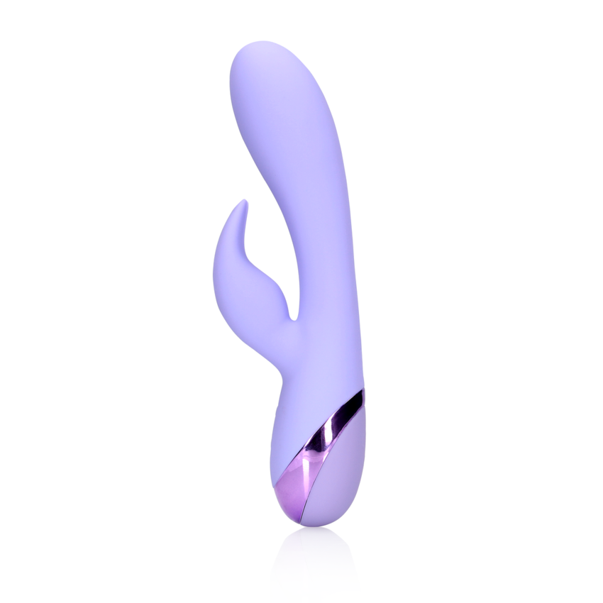 Smooth Silicone Rabbit Vibrator - Digital Lavender  