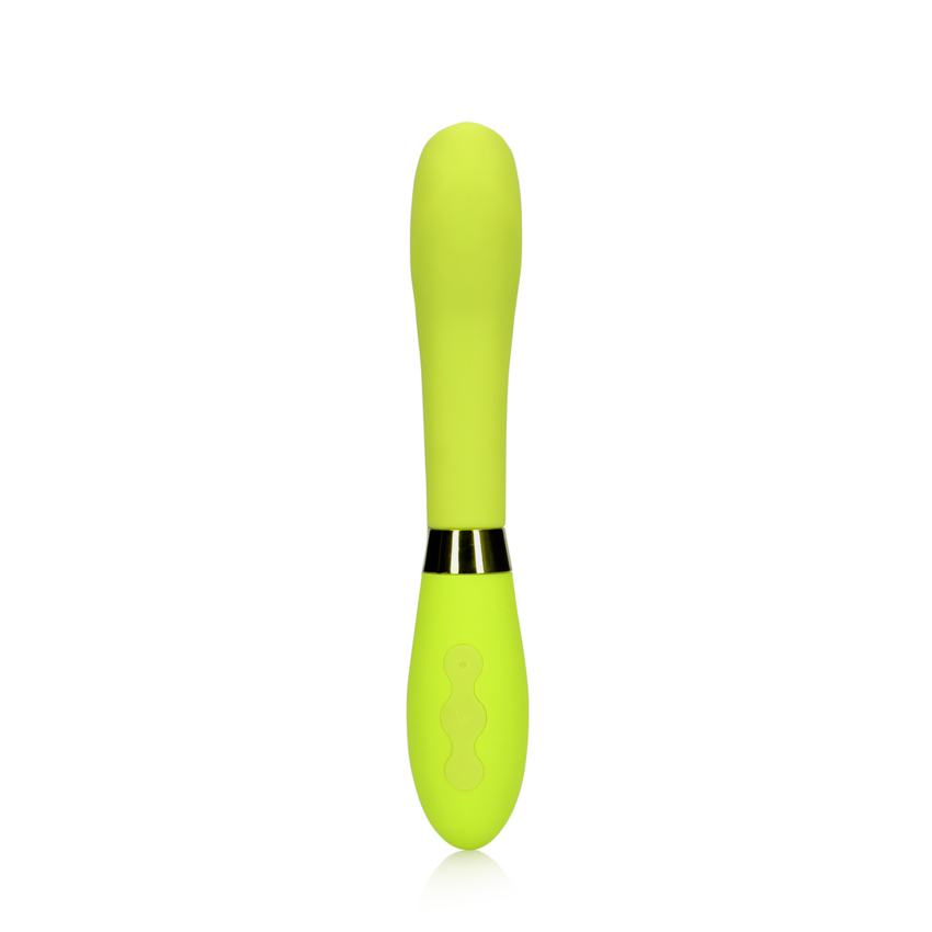 Silicone G-Spot Vibrator - Lime Passion  