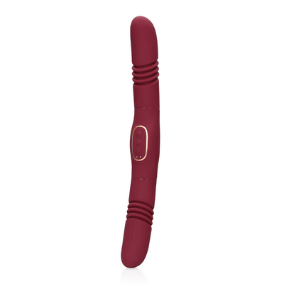 Double-Sided Thrusting Vibrator - Merlot Grape  