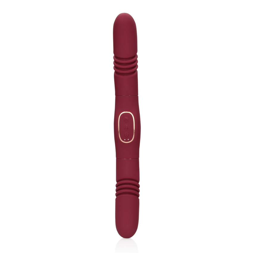 Double-Sided Thrusting Vibrator - Merlot Grape  