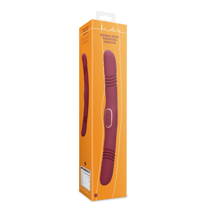 Double-Sided Thrusting Vibrator - Merlot Grape  