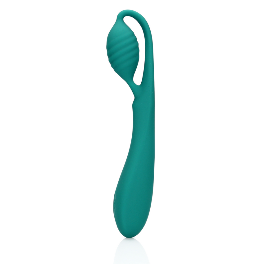 G-Spot Vibrator with Bead - Blue Grass  