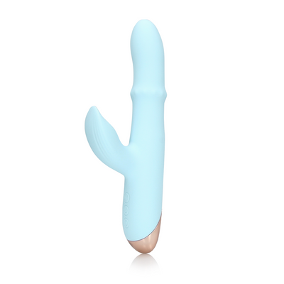 Pulse Wave and Up-and-Down Moving Ring Vibrator - Arctic Blue  