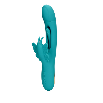  G-Spot Butterfly Vibrator - Peacock Blue  