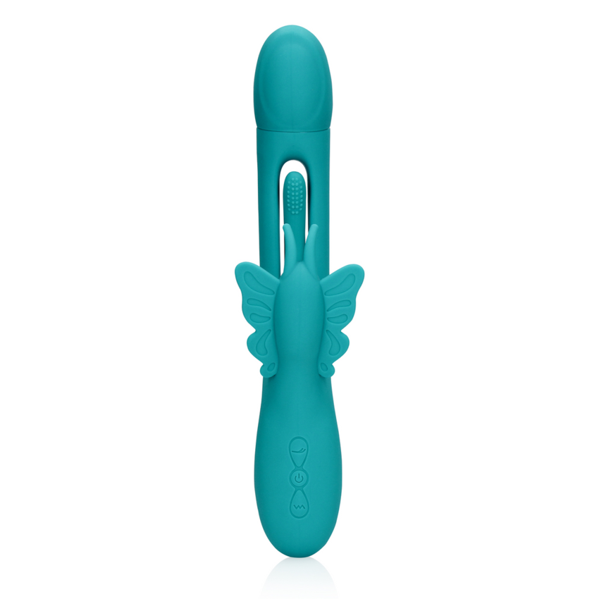  G-Spot Butterfly Vibrator - Peacock Blue  