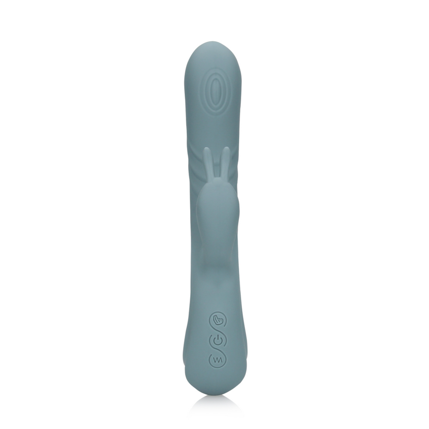 Fingering Motion Rabbit Vibrator - Weathervane Grey  