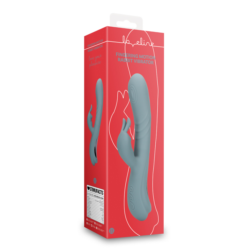 Fingering Motion Rabbit Vibrator - Weathervane Grey  