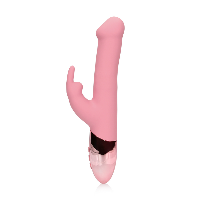 Rotating Beads Rabbit Vibrator - Pink Arabesque  