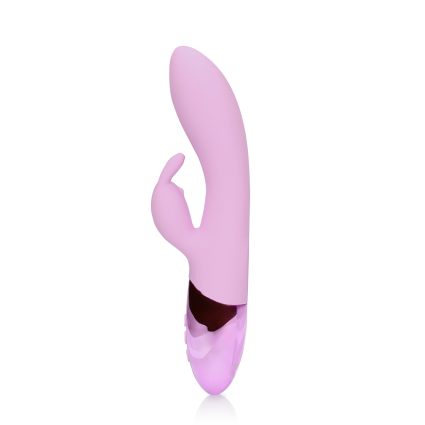 Ultra Soft Silicone Rabbit Vibrator - Exotic Fucshsia  