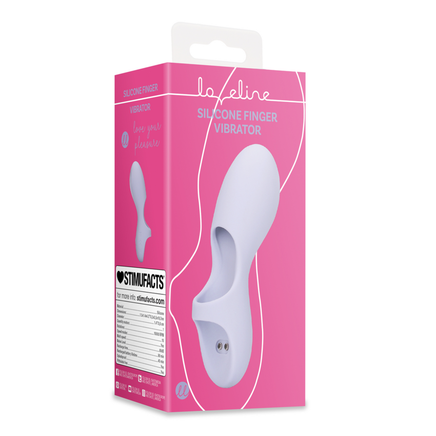 Silicone Finger Vibrator - Lavender  