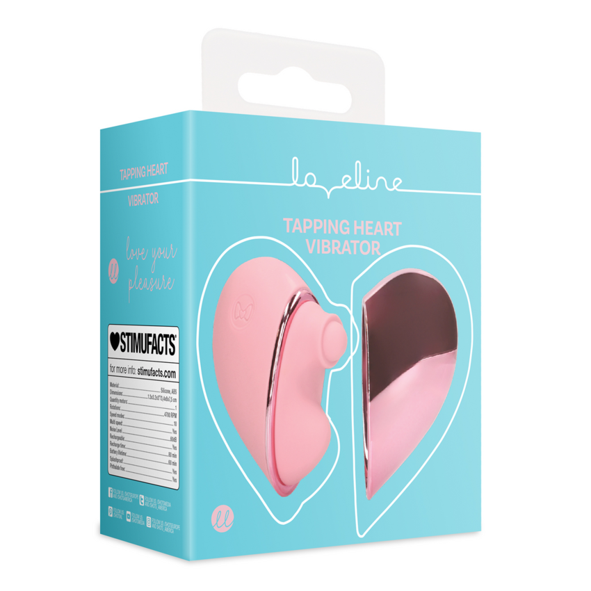 Tapping Heart Vibrator - Pink Arabesque  