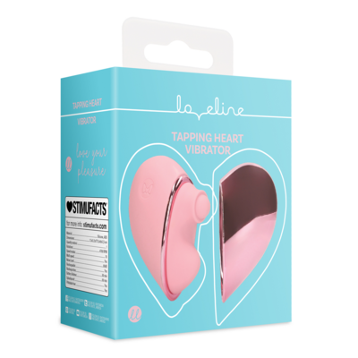 Tapping Heart Vibrator - Pink Arabesque 