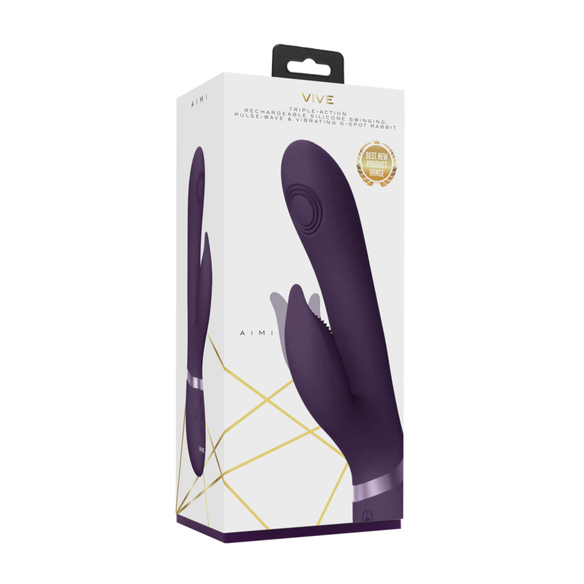 Aimi - Pulse Wave e rabbit vibrante del punto G - Viola  