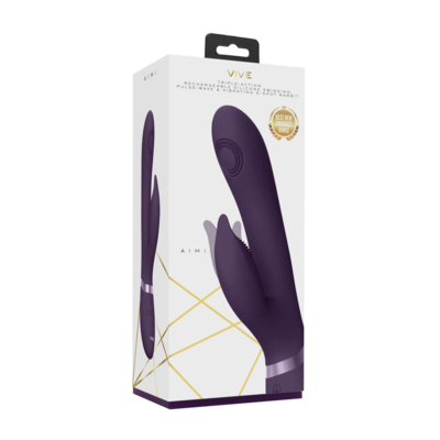 Aimi - Pulse Wave e rabbit vibrante del punto G - Viola 