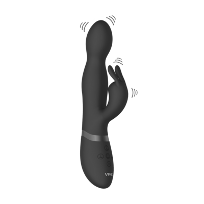 Niva - Vibratore Rabbit rotante - Nero 