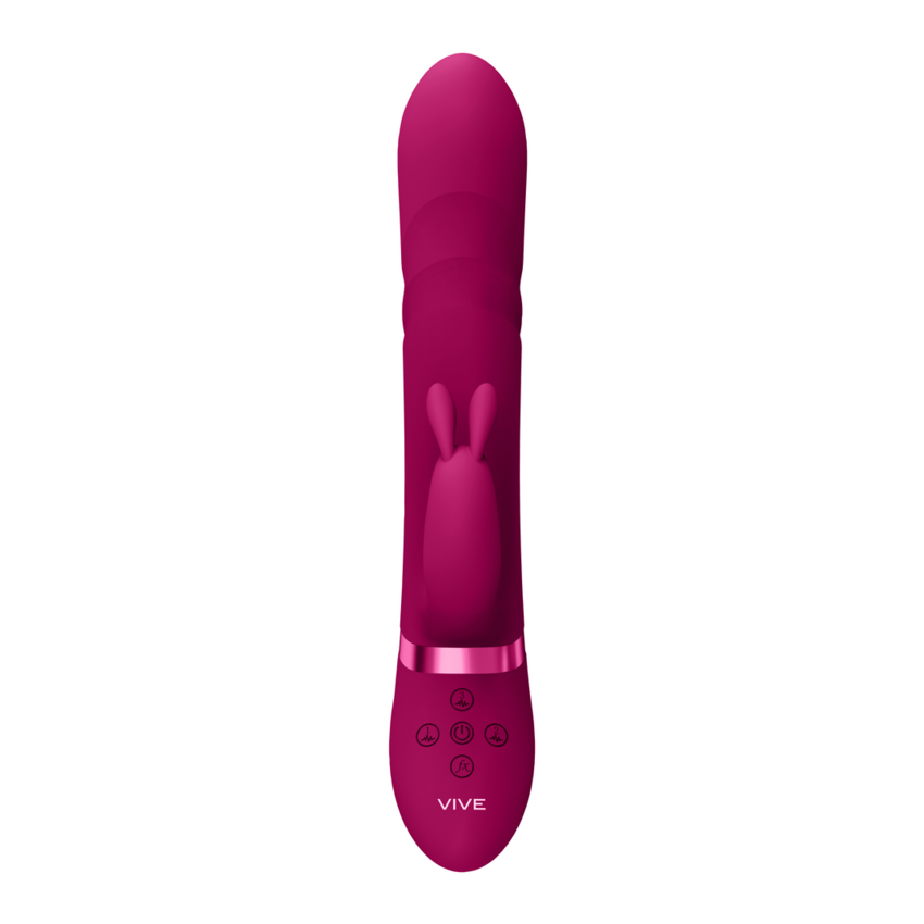 Nari - Perline Vibranti e Rotanti, G-Spot Rabbit - Rosa  