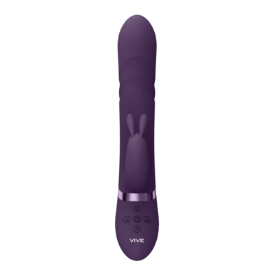 Nari - Perline Vibranti e Rotanti, G-Spot Rabbit - Viola 