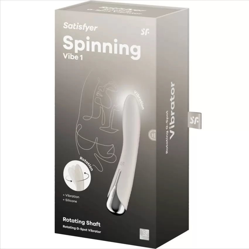 SATISFYER - VIBRATORE ROTATORE SPINNING VIBE 1 G-SPOT BEIGE  