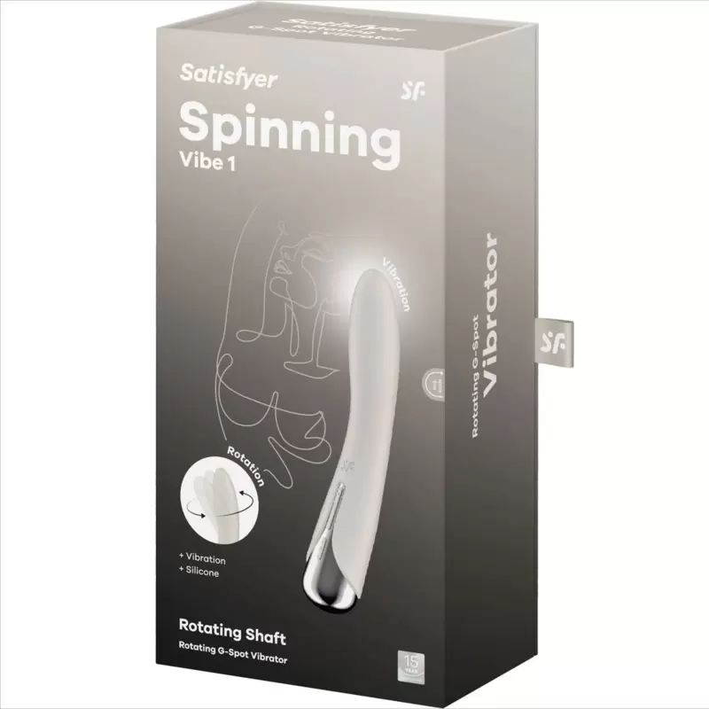 SATISFYER - VIBRATORE ROTATORE SPINNING VIBE 1 G-SPOT BEIGE