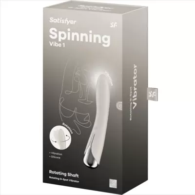 SATISFYER - VIBRATORE ROTATORE SPINNING VIBE 1 G-SPOT BEIGE 