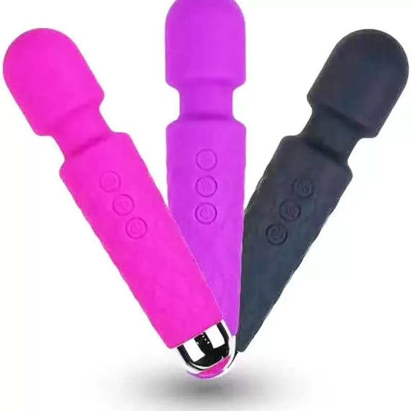 Elegante vibratore portatile wand in silicone potente