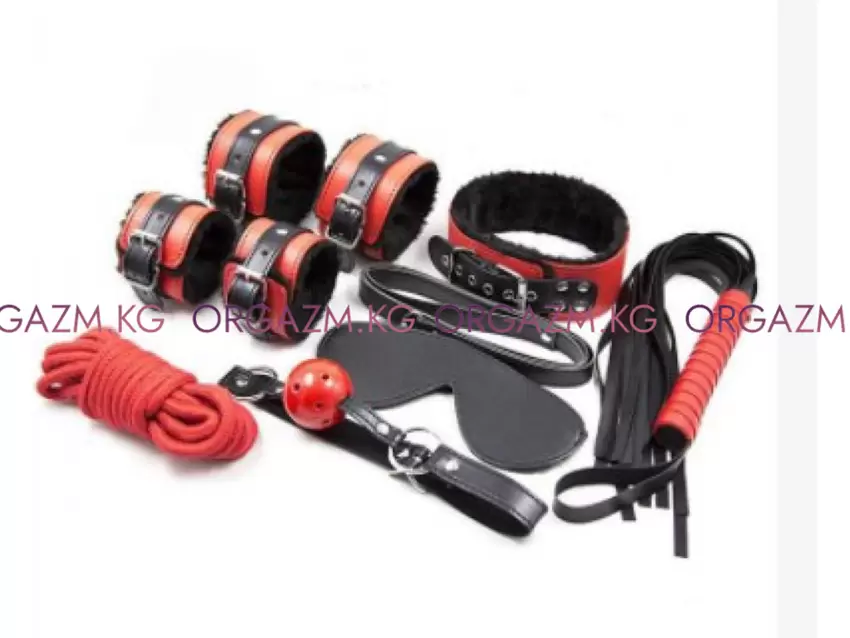 Kit Bdsm bondage red and black  