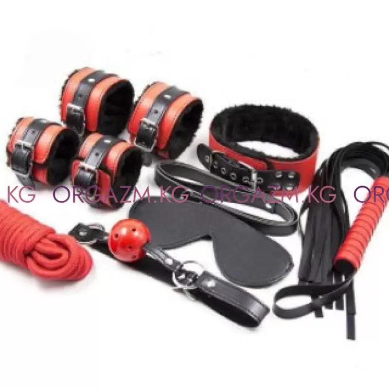 Kit Bdsm bondage red and black