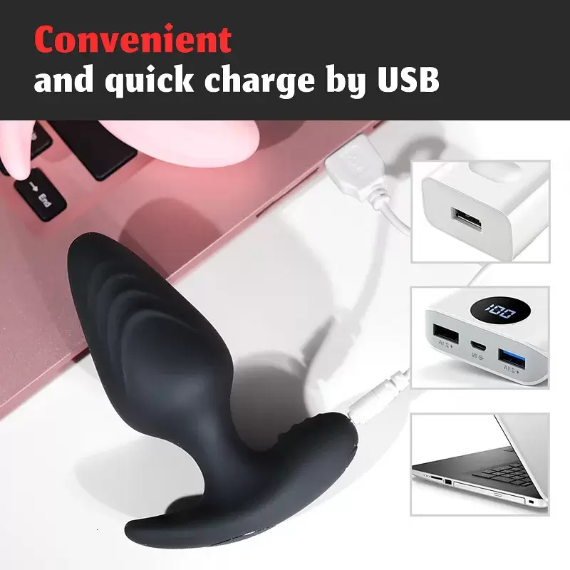 Anal plug vibrante con controllo remoto  