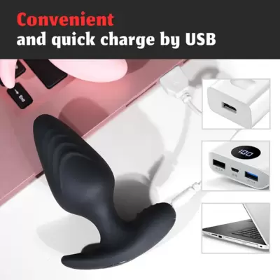 Anal plug vibrante con controllo remoto 