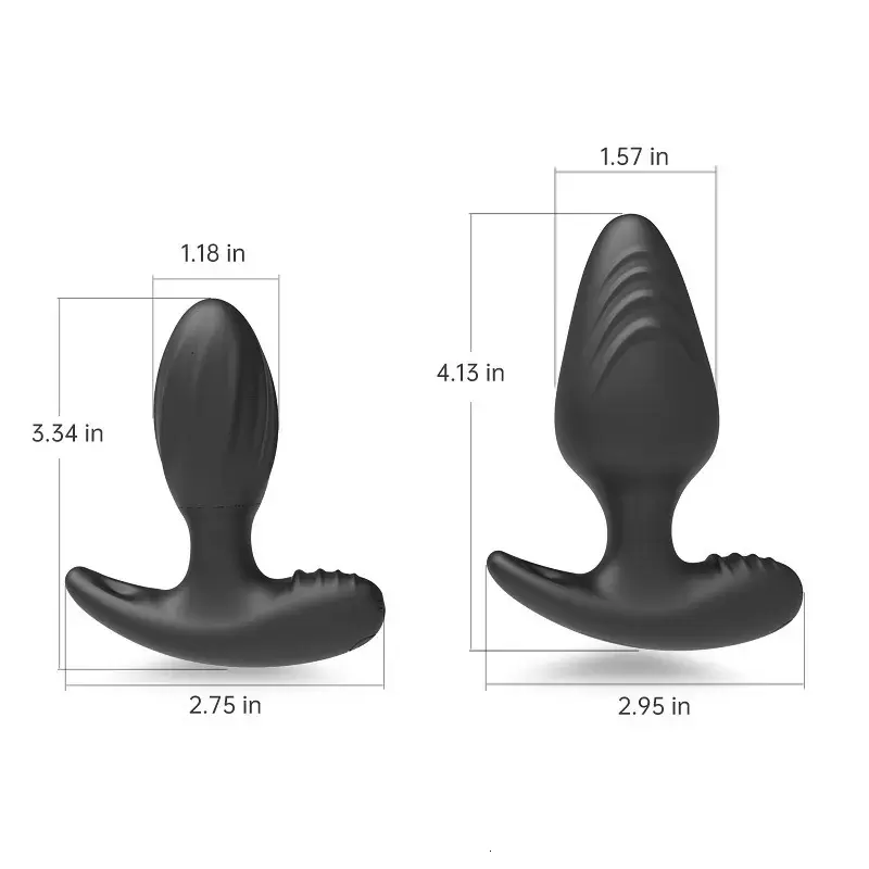 Anal plug vibrante con controllo remoto  